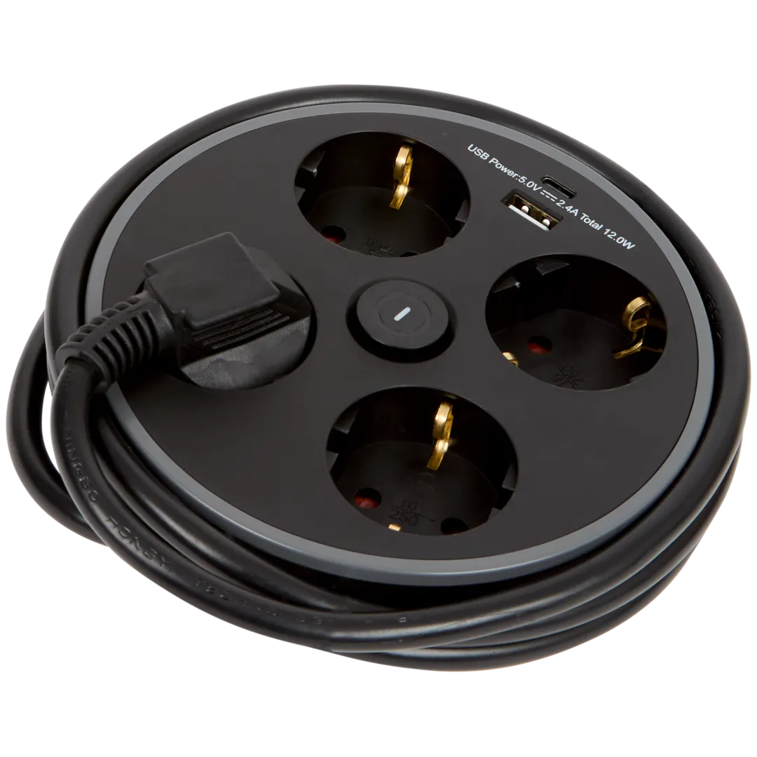 Stekkerdoos 4-voudig 3680 watt | diverse kleuren