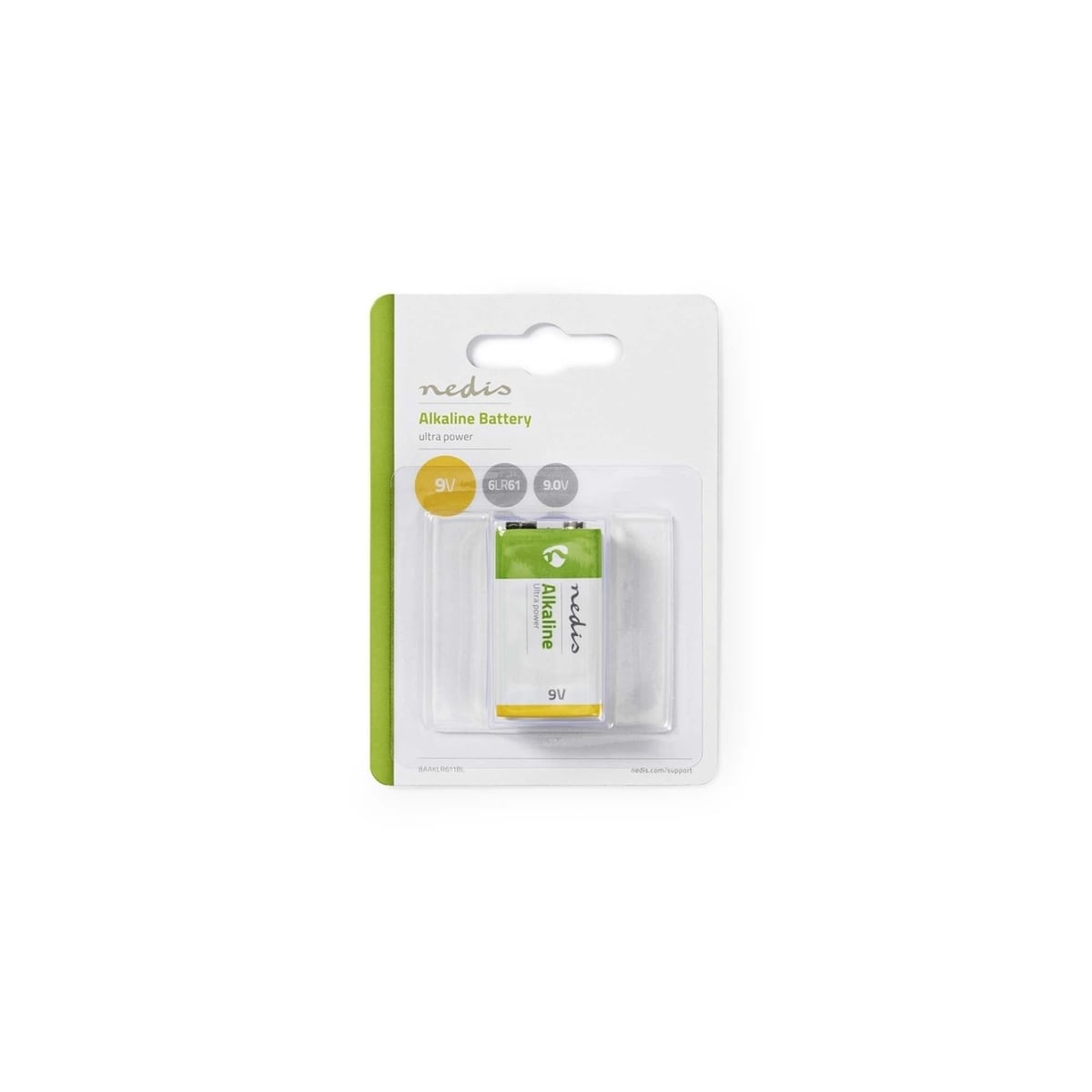 Nedis Alkalisk batteri 9V | 6LR61 | 1-Blister
