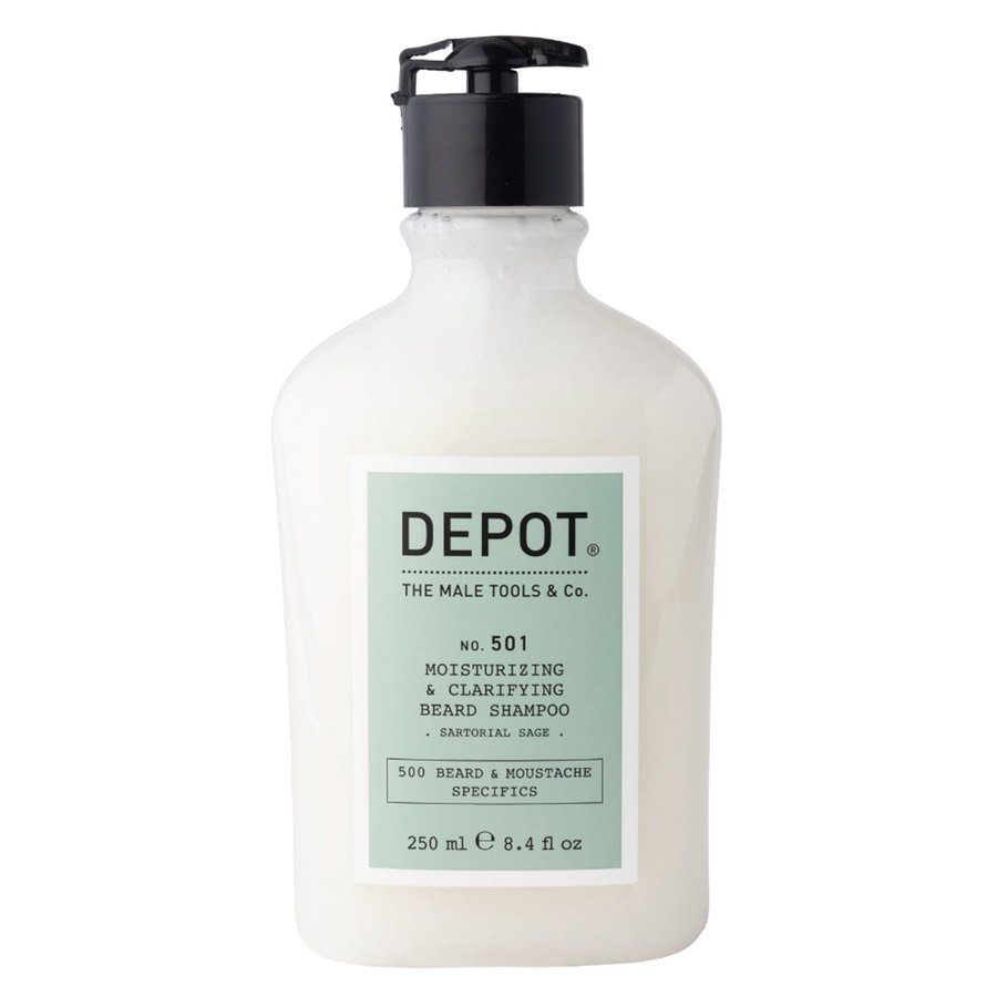 Depot No. 501 Moisturizing & Clarifying Beard Shampoo Sartorial Sage 250ml