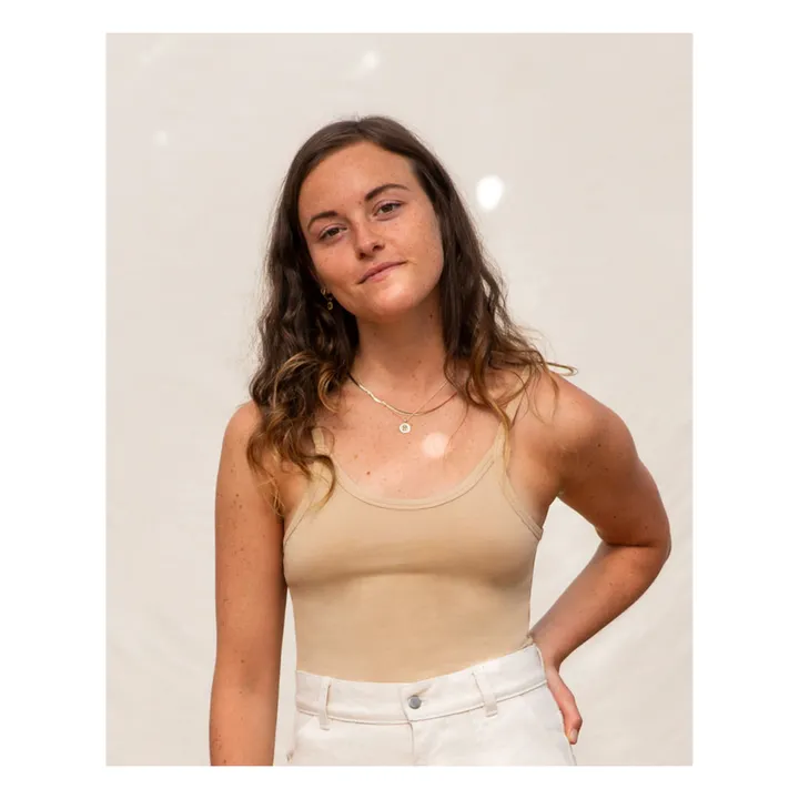 Matona Débardeur Cropped Coton Bio - Collection Femme  | Poudre