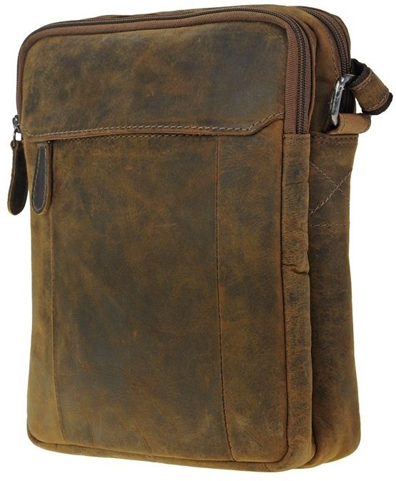 LD Lederwaren Unisex Bag XL Bruin