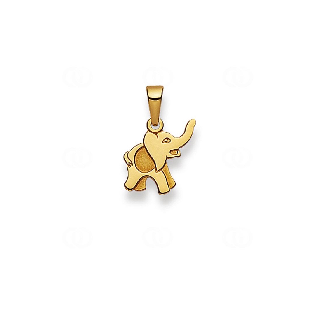 Anhänger 750/18 K Gelbgold Elefant