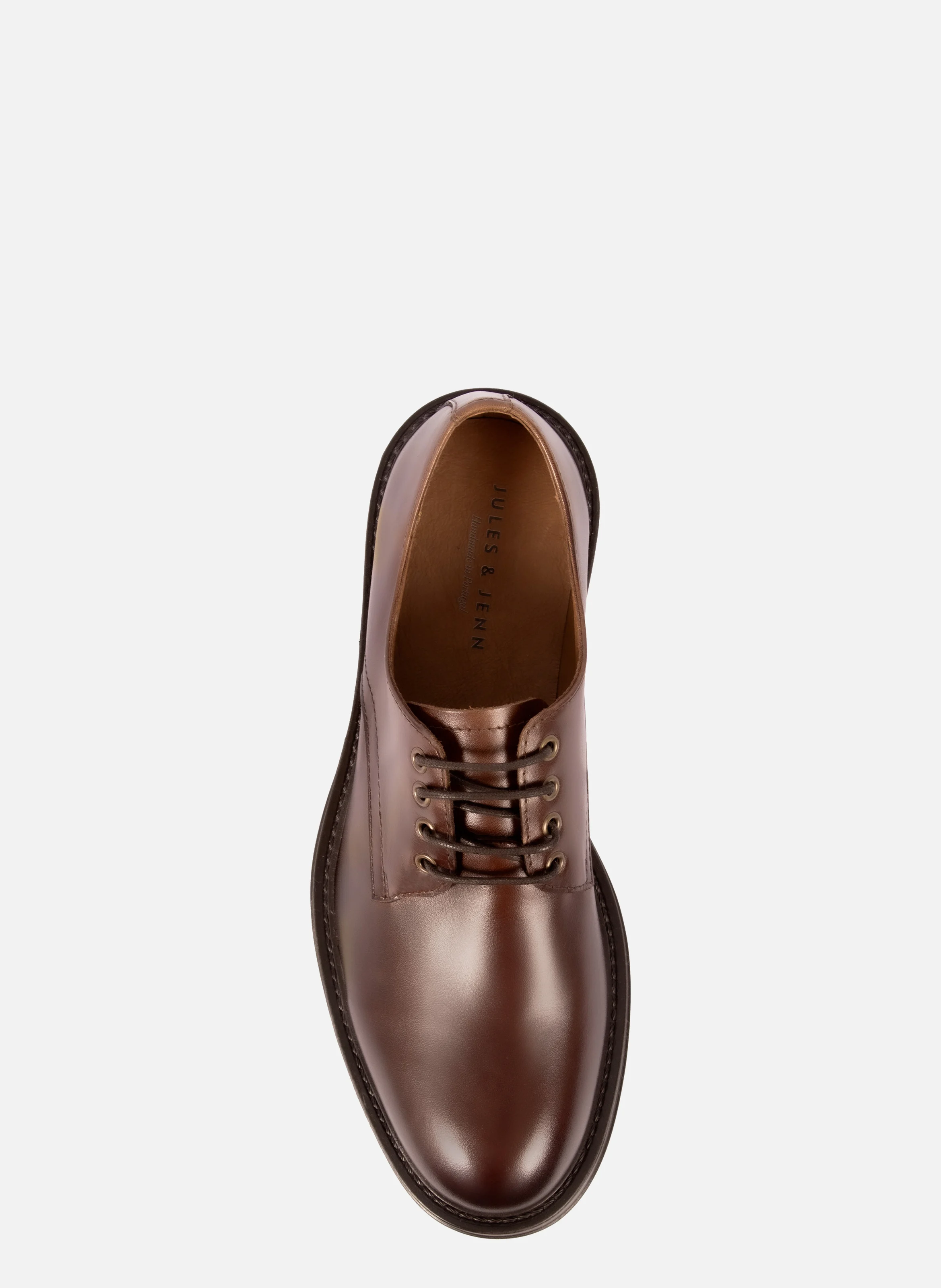 Derbies gomme cuir | Marron