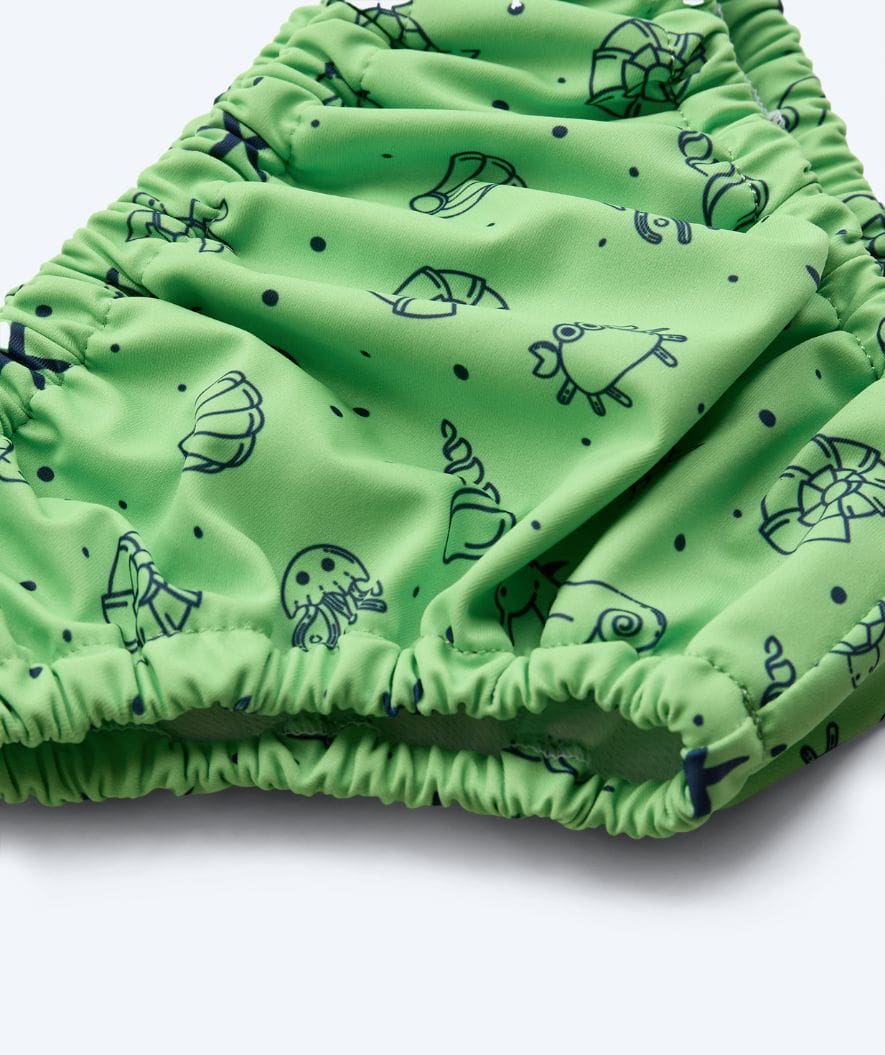Watery blebadebukser til børn - Foss Lining Nappy - Atlantic Green