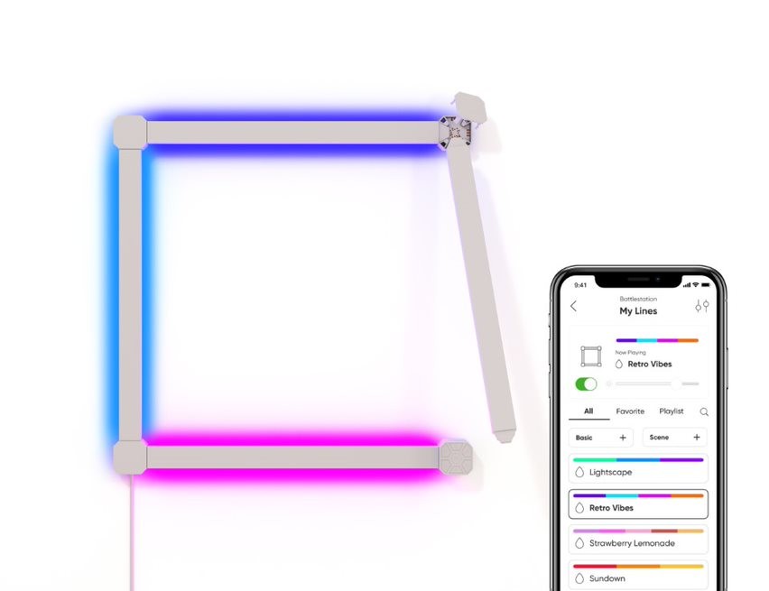 Nanoleaf - Lines Squared Starter Kit 4PK