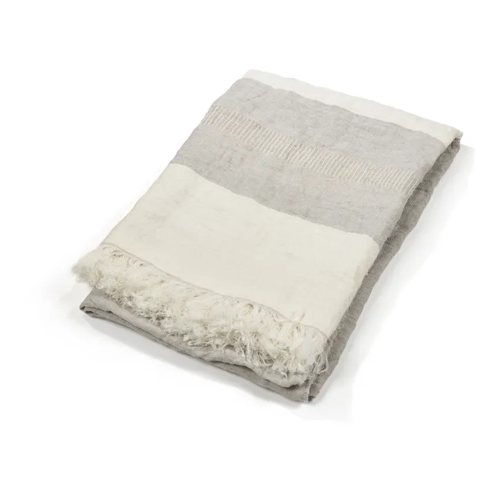 Libeco Drap de plage Belgian | Gris clair