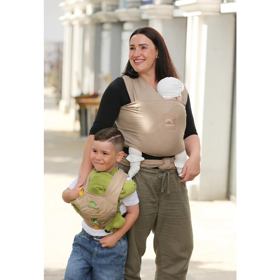 manduca Babytragetuch Sling nougat