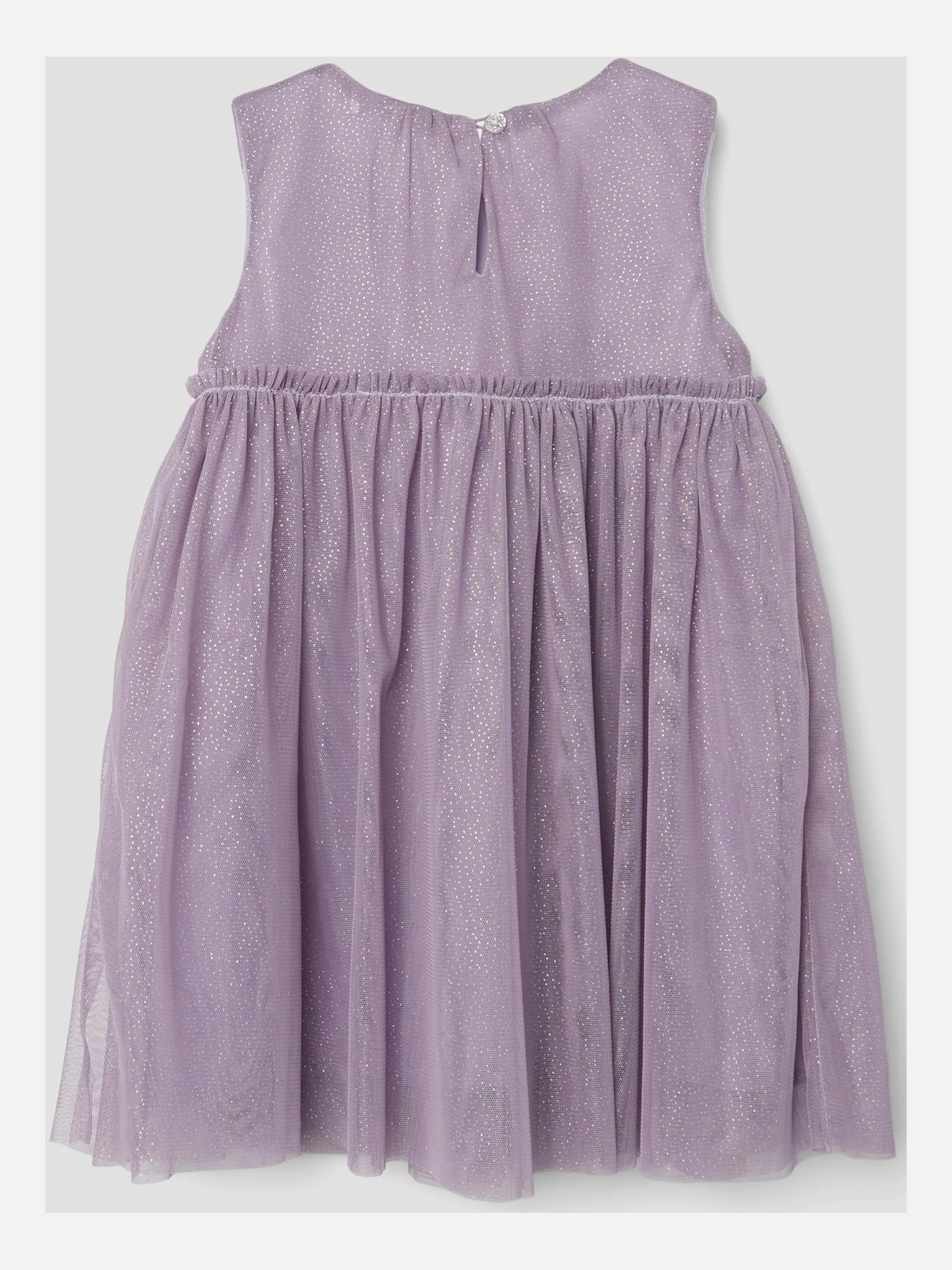 Mädchen Chiffon-Kleid mit Glitzer-Optik