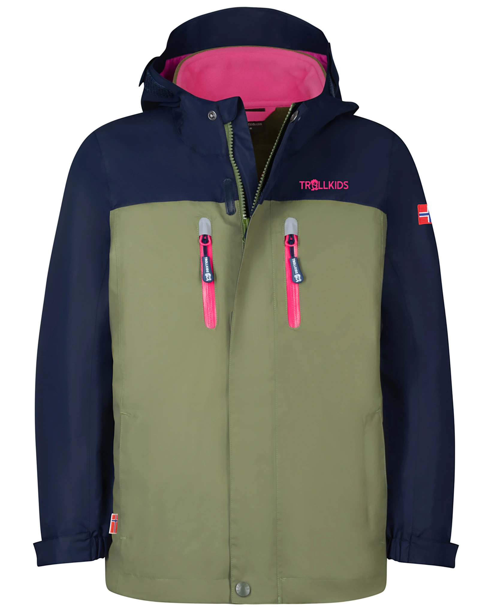 FunktionswinterjaKids BRYGGEN 3IN1 in navy/olive/magenta