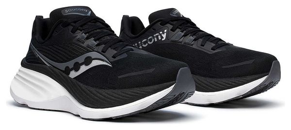 Chaussures Running Saucony Hurricane 24 Noir/Blanc Femme