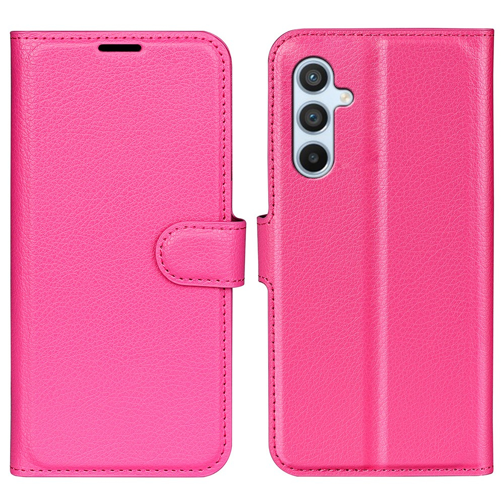 Samsung Galaxy A54 5G Leder Tasche Flip Cover Litchi Look - Pink