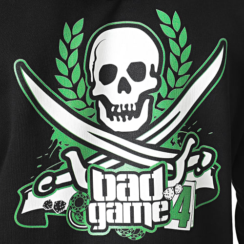 Sweat Capuche Bad Game 4 Noir Vert