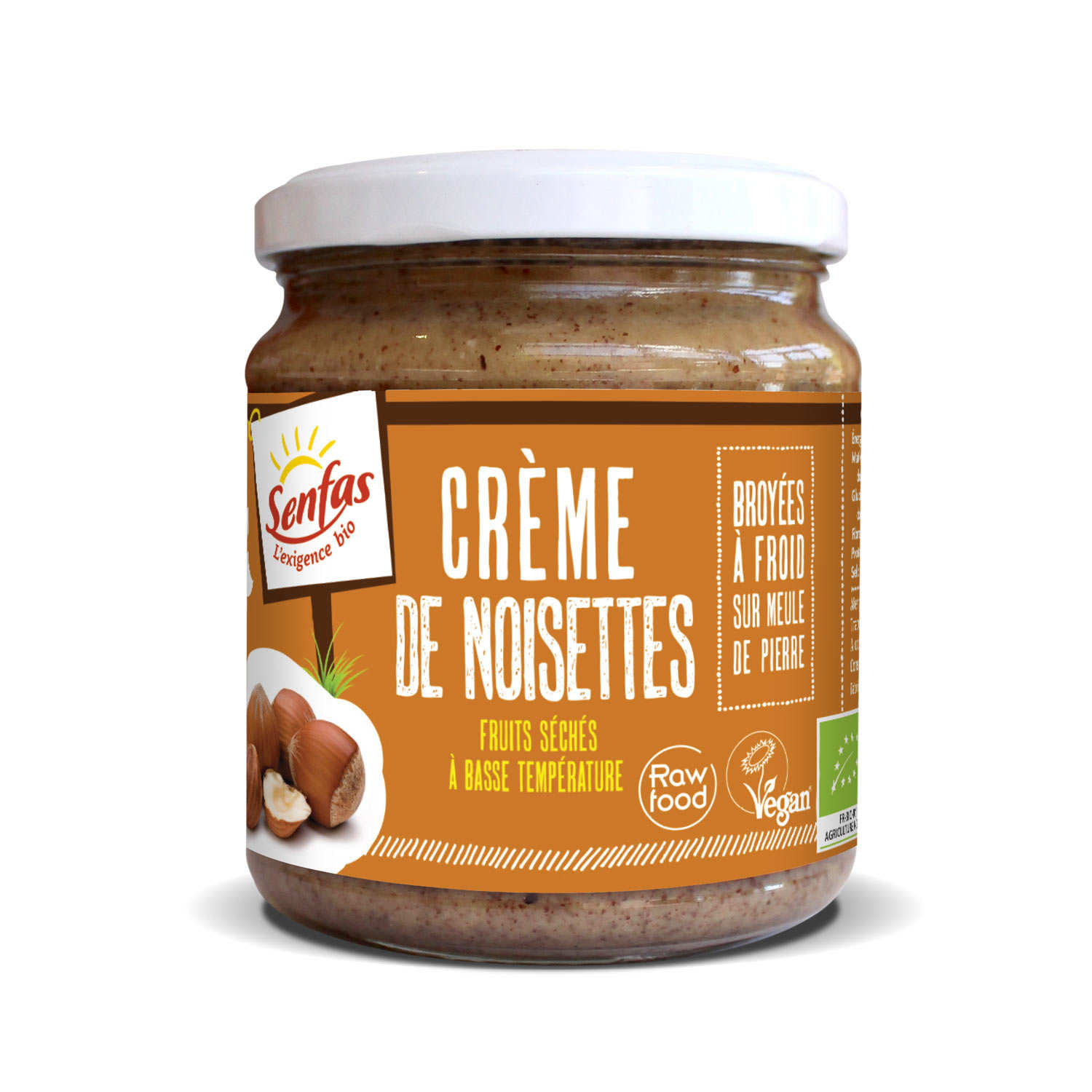 Crème de noisettes bio