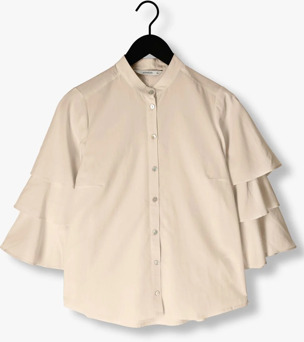 SUMMUM gebroken wit summum blouse blouse lyocell cotton