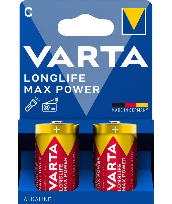 Longlife Max Power C 2-pack Batterijen