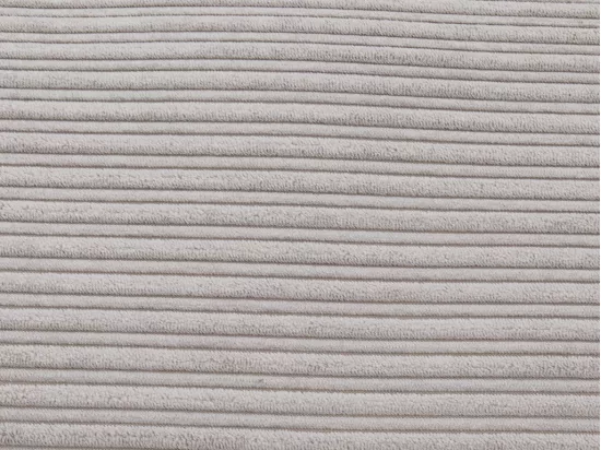 Fauteuil convertible en velours côtelé PALULA - Gris clair