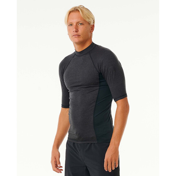 Rip Curl Dawn Patrol Upf Perf S/S Black Marle Men SU24