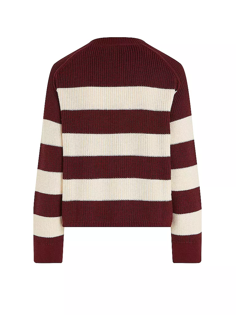 TOMMY HILFIGER Pullover dunkelrot