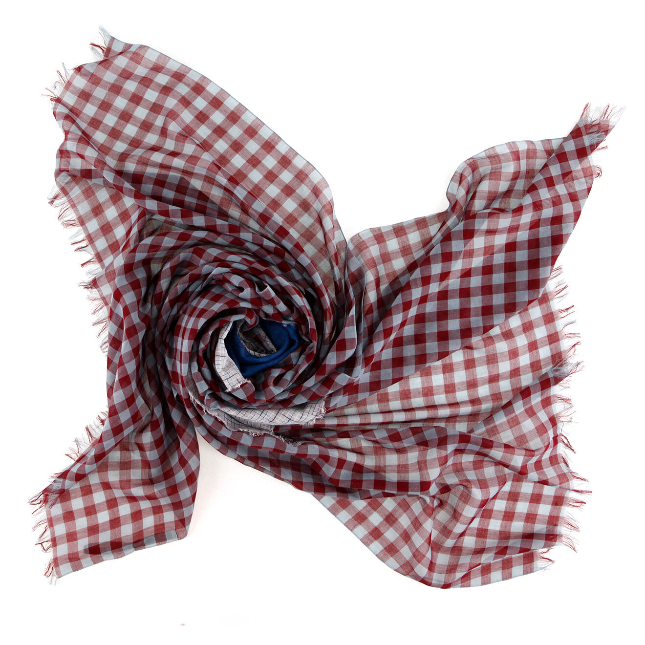 Inouitoosh Étole en Coton Patti rouge - 100x190 cm