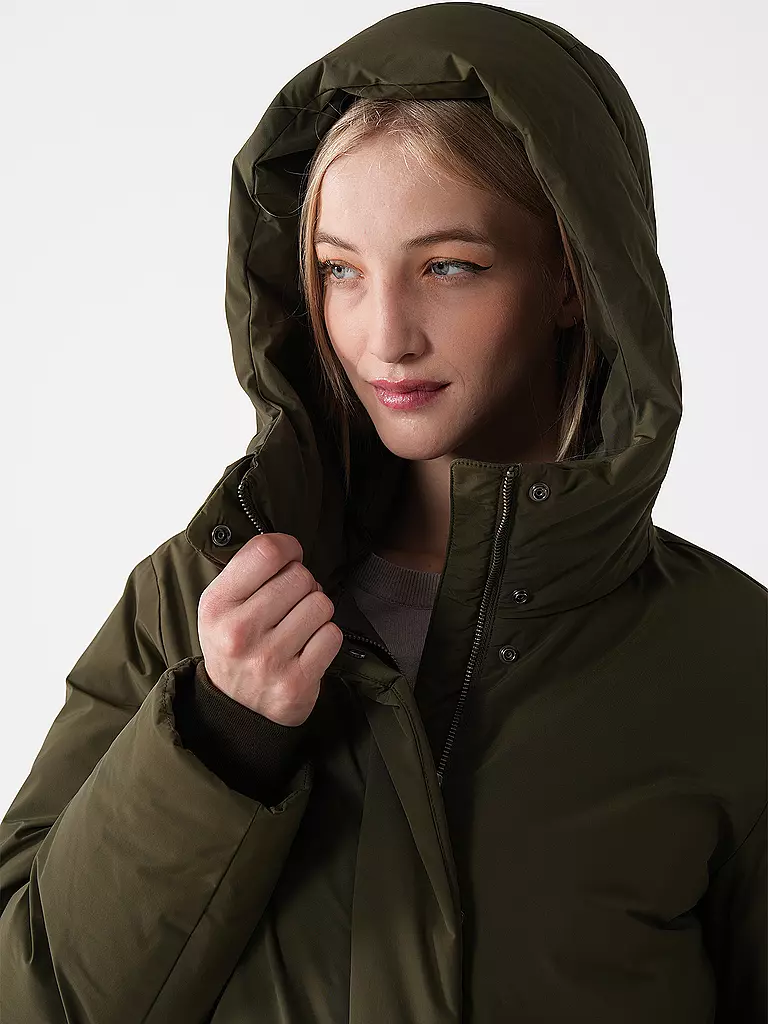 WOOLRICH Daunenparka COCOON  dunkelgrün