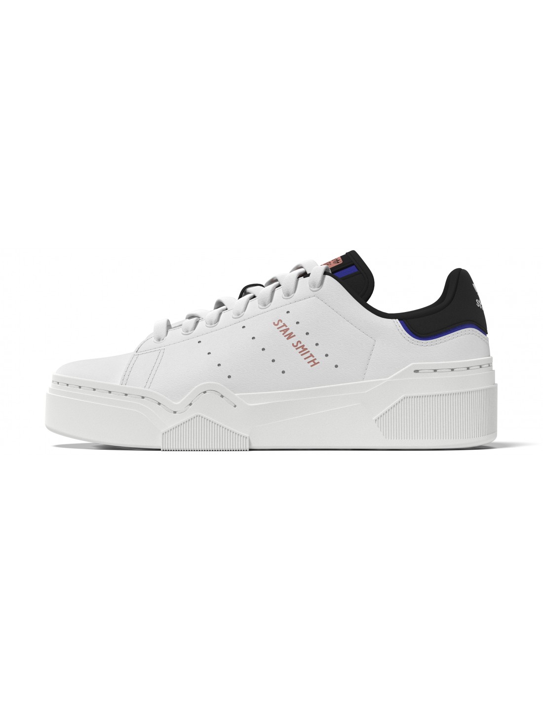 adidas sneaker compensées femme stan smith bonega 2b blanc