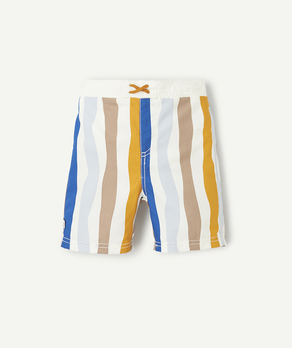 LASSIGSHORT DE BAIN ANTI-UV BÉBÉ GARÇON AVEC RAYURES COLORÉES