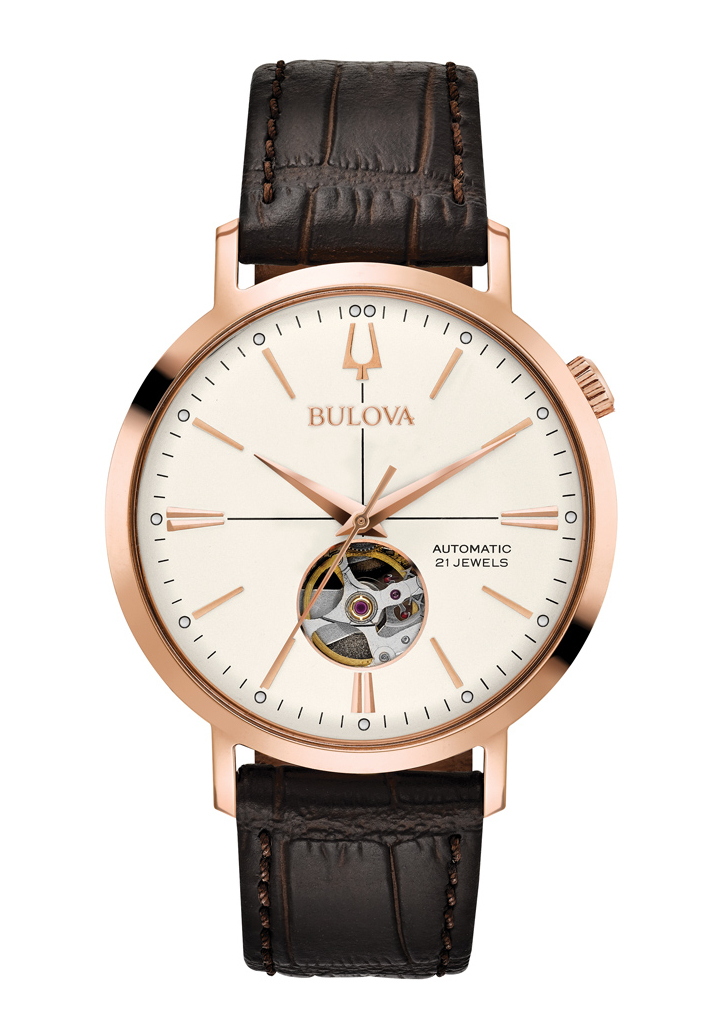 Bulova Classic Herrenuhr Automatik Weiß 97A136