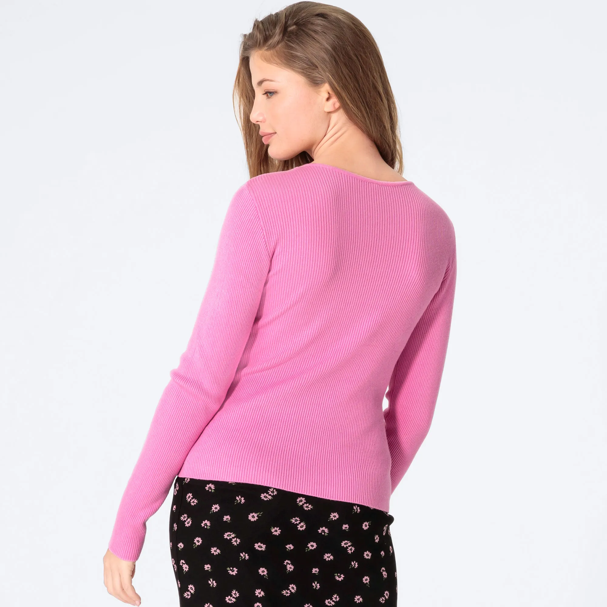Damen-Pullover mit Metall-Herz