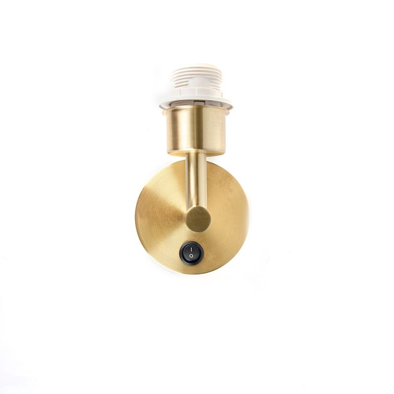 Moderne wandlamp goud 1-lichts met schakelaar - Combi