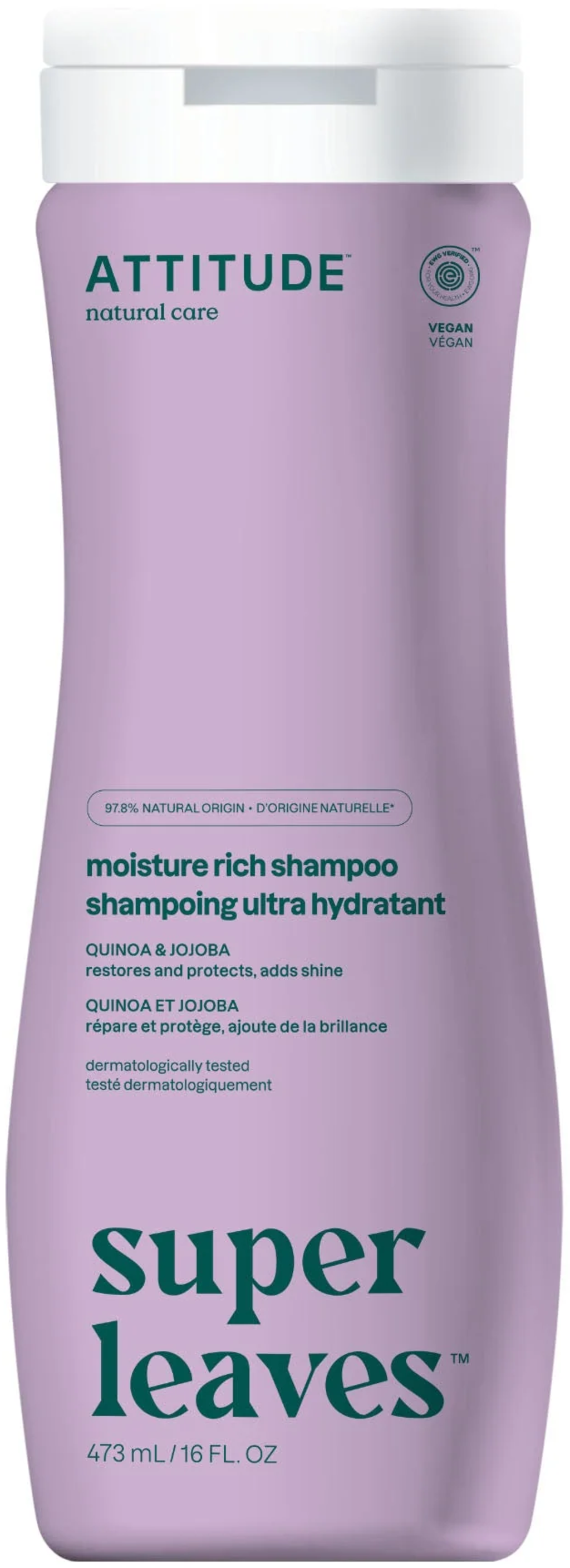 ATTITUDE  Super Leaves Moisture Rich Shampoo, 473 ml