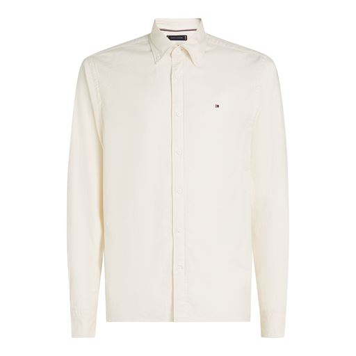 Tommy Hilfiger Flex Brushed Solid Skjorte, Ivory Petal, L