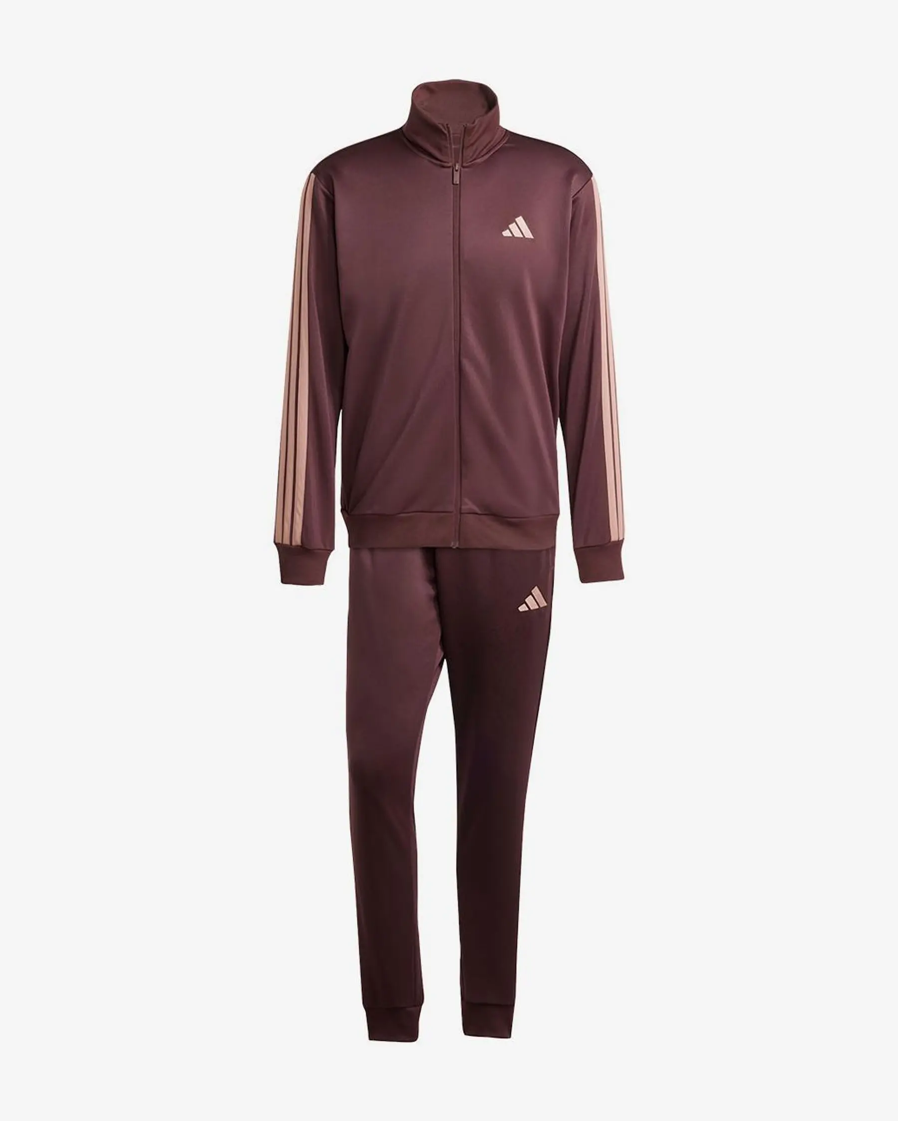 Adidas Basic 3 Stripes Trainingspak Heren Donkerrood