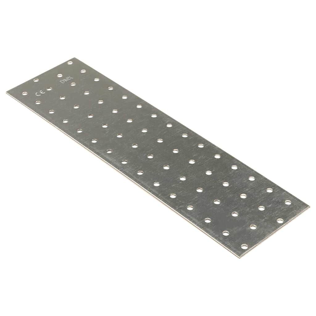 vidaXL Geperforeerde platen, 20 stuks, 2 mm, 300x80 mm, gegalvaniseerd staal