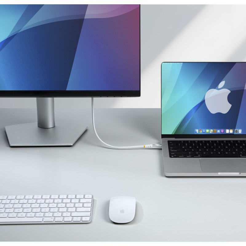 StarTech.com Câble USB4 de 1 m, 80 Gbps, Câble USB-C Certifié USB-IF, 240 W PD, 8K 120 Hz/4K 240 Hz DP2.1 DP80, Compatible Thunderbolt 4 - Cordon USB-C Blanc