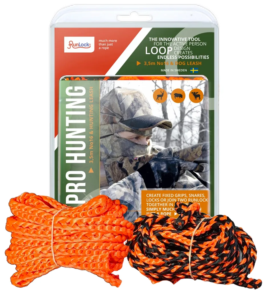 Runlock Hsx Runlock Jaktkoppel 3,5m Orange/Svart