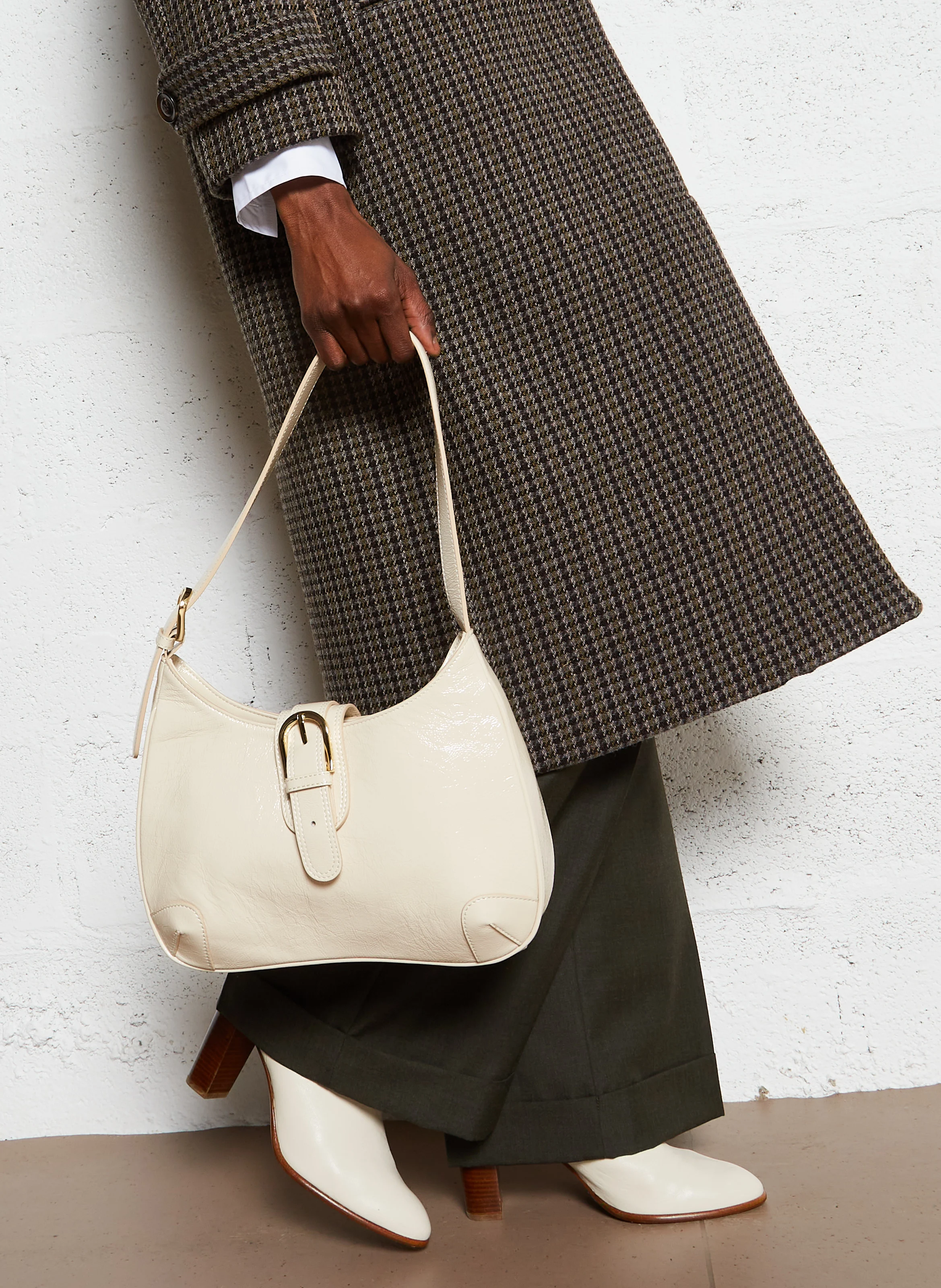 ELIANOR - Sac épaule en cuir | Blanc