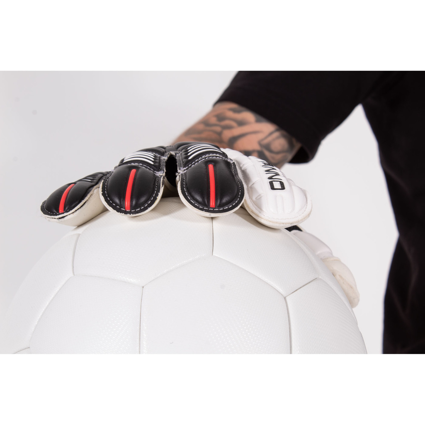 Stanno Hardground RFH IV Keepershandschoenen Wit Zwart Rood