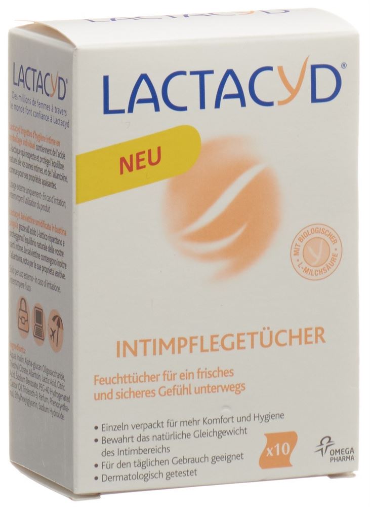 LACTACYD Intimpflegetücher einzelnverpackt 10 Stk