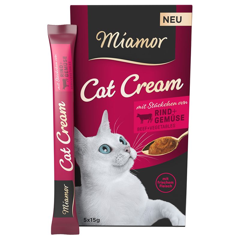 Miamor Cat Cream Crème au bœuf et aux légumes