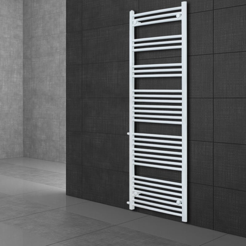 LuxeBath Renovatie Radiator Vervanging 600x1800 mm Wit, Badkamerradiator Recht met Zijaansluiting, Hartafstand 900 mm, Radiator Handdoekverwarmer Handdoekdroger Handdoekradiator Handdoekverwarming