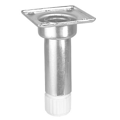 Pied de caisson acier H. 100 mm x ø 28 mm à visser