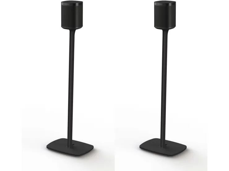 Flexson S1-FSX2 - Stativ - for højttaler(e) - sort - gulvstående (pakke med 2) - for Sonos One (sort)