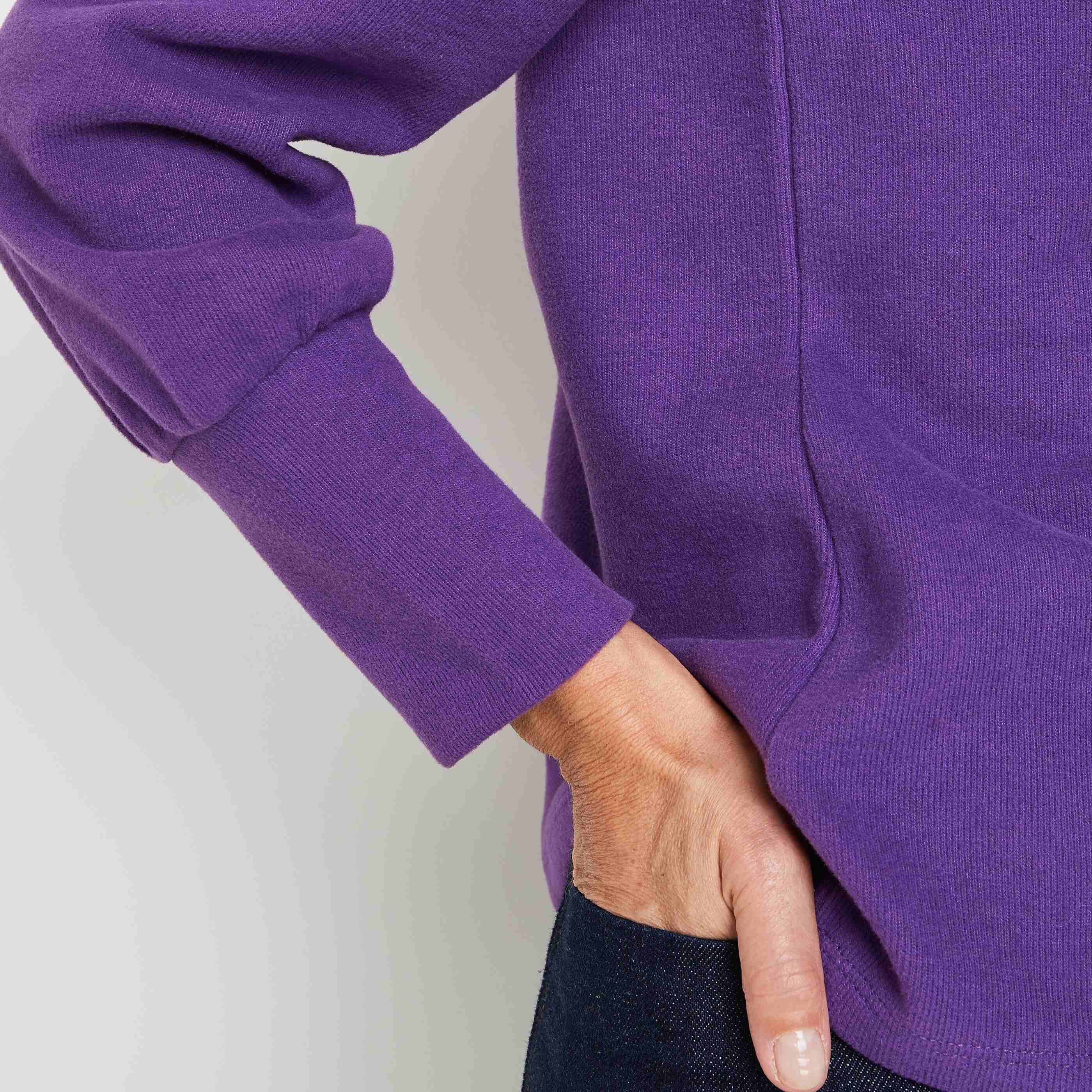 Sweat en maille grattée femme - VIOLET