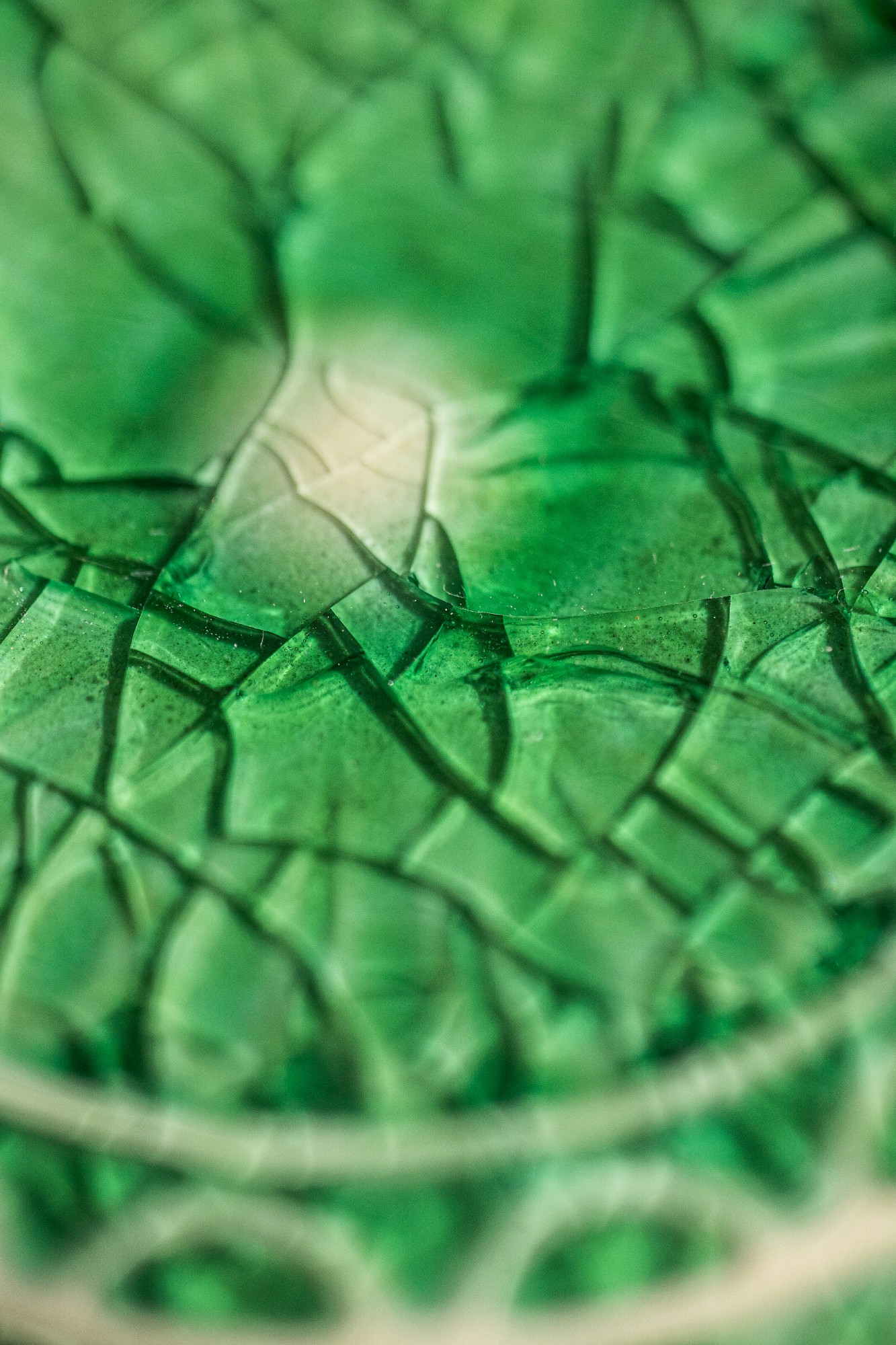 Steingutuntersetzer 'Mandala', dunkelgrün, Ø 11 cm, H 1 cm zu 5,00
