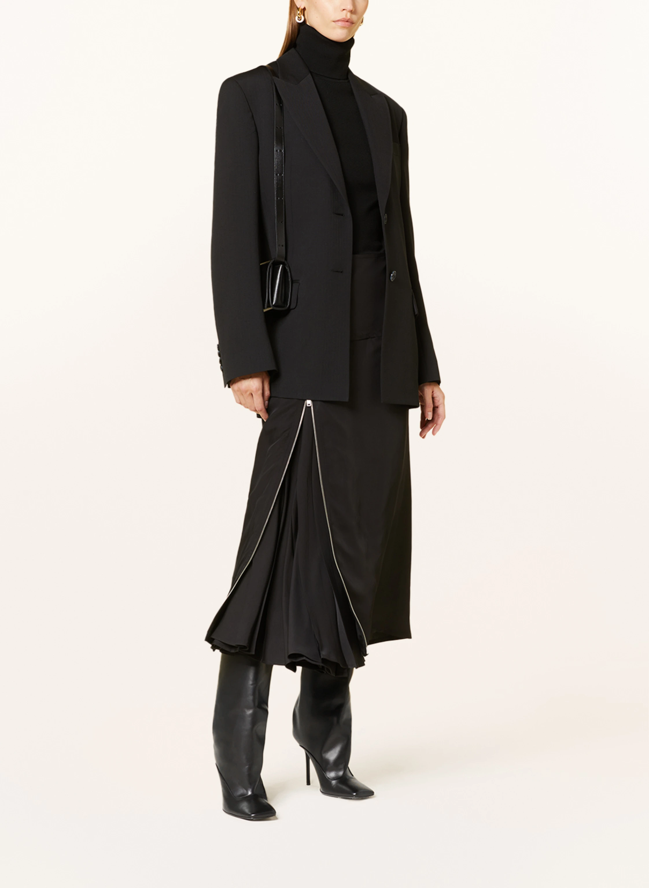 JIL SANDER Rock mit Seide