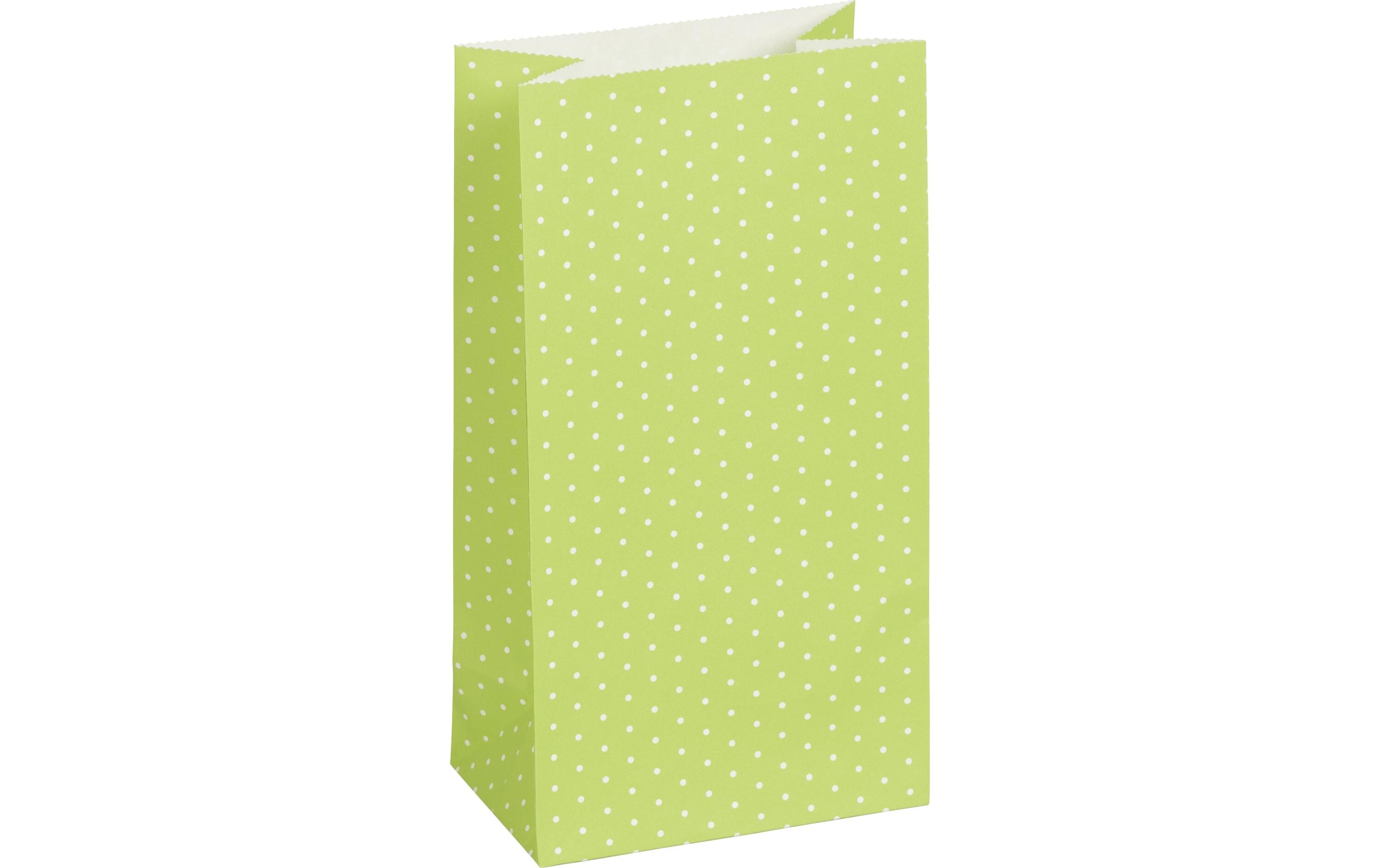 Geschenktüte 12 Stück GrünPapierbeutel Set