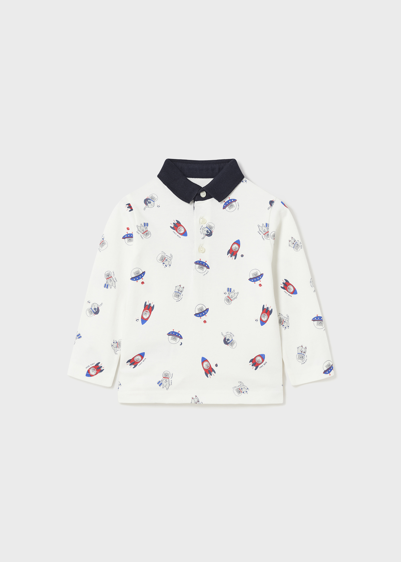 Camisa polo infantil estampada Better Cotton