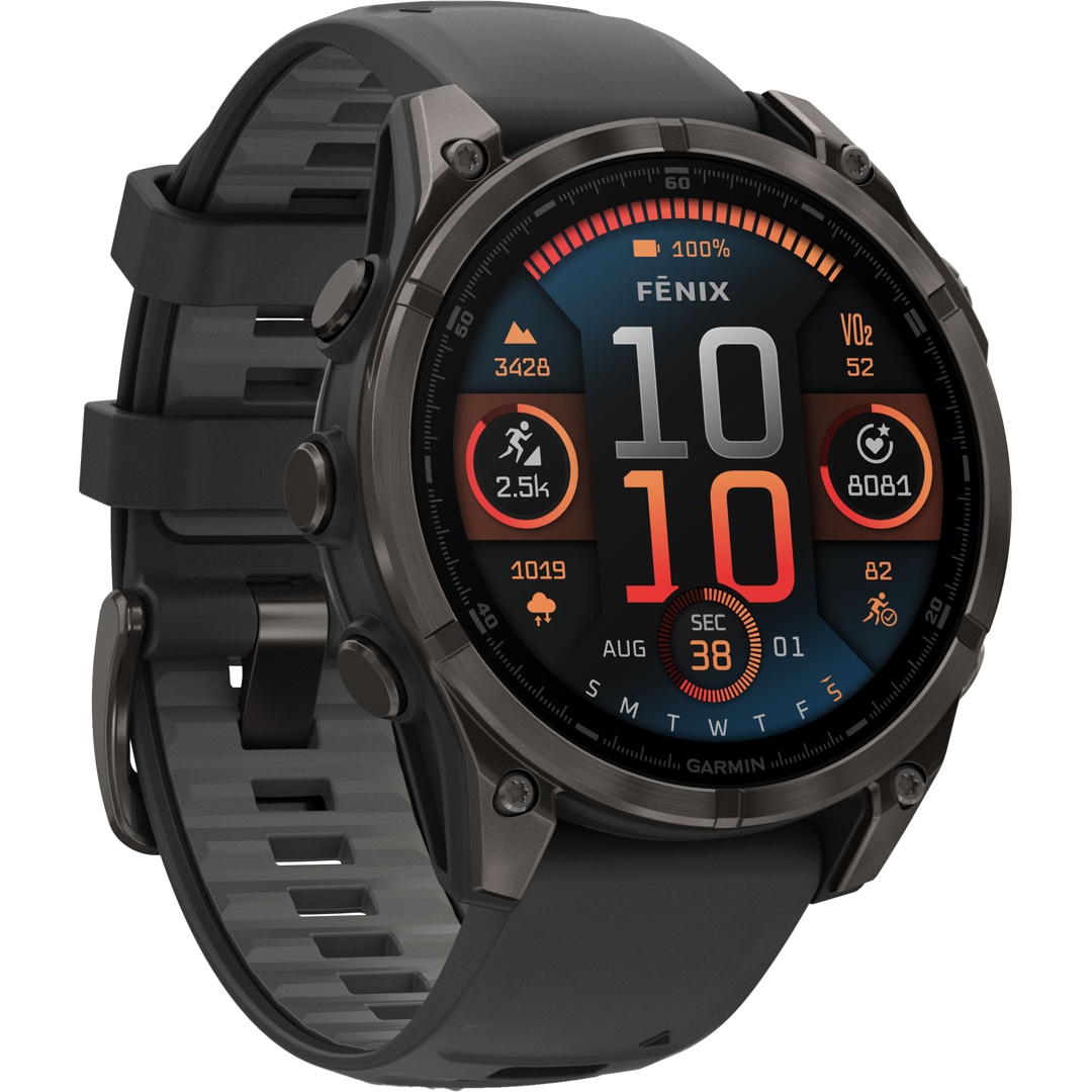 Garmin Fenix 8 - 47mm AMOLED Sapphire Schwarz / Carbongrau