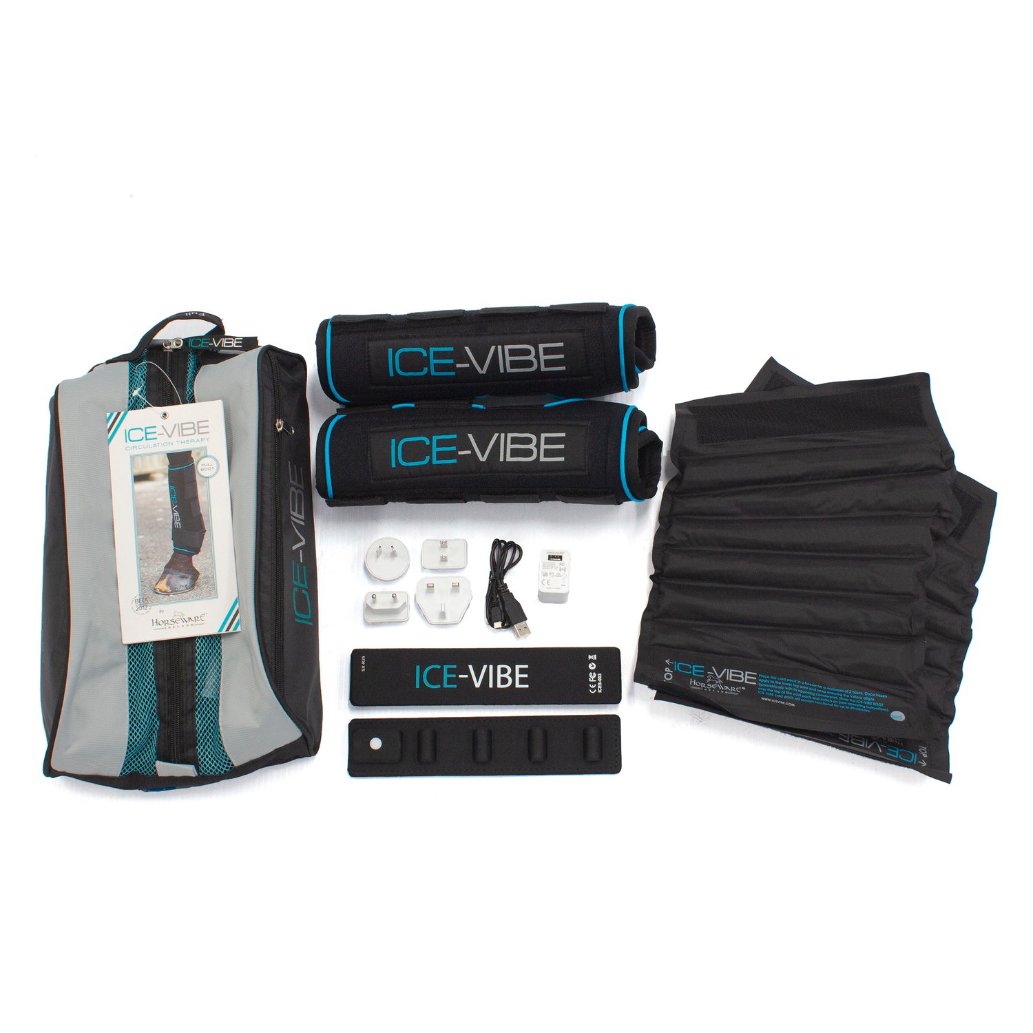 Horseware Ice-Vibe Gamaschen  - black/aqua
