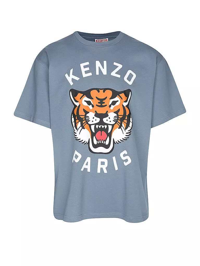 KENZO T-Shirt LUCKY TIGER hellblau